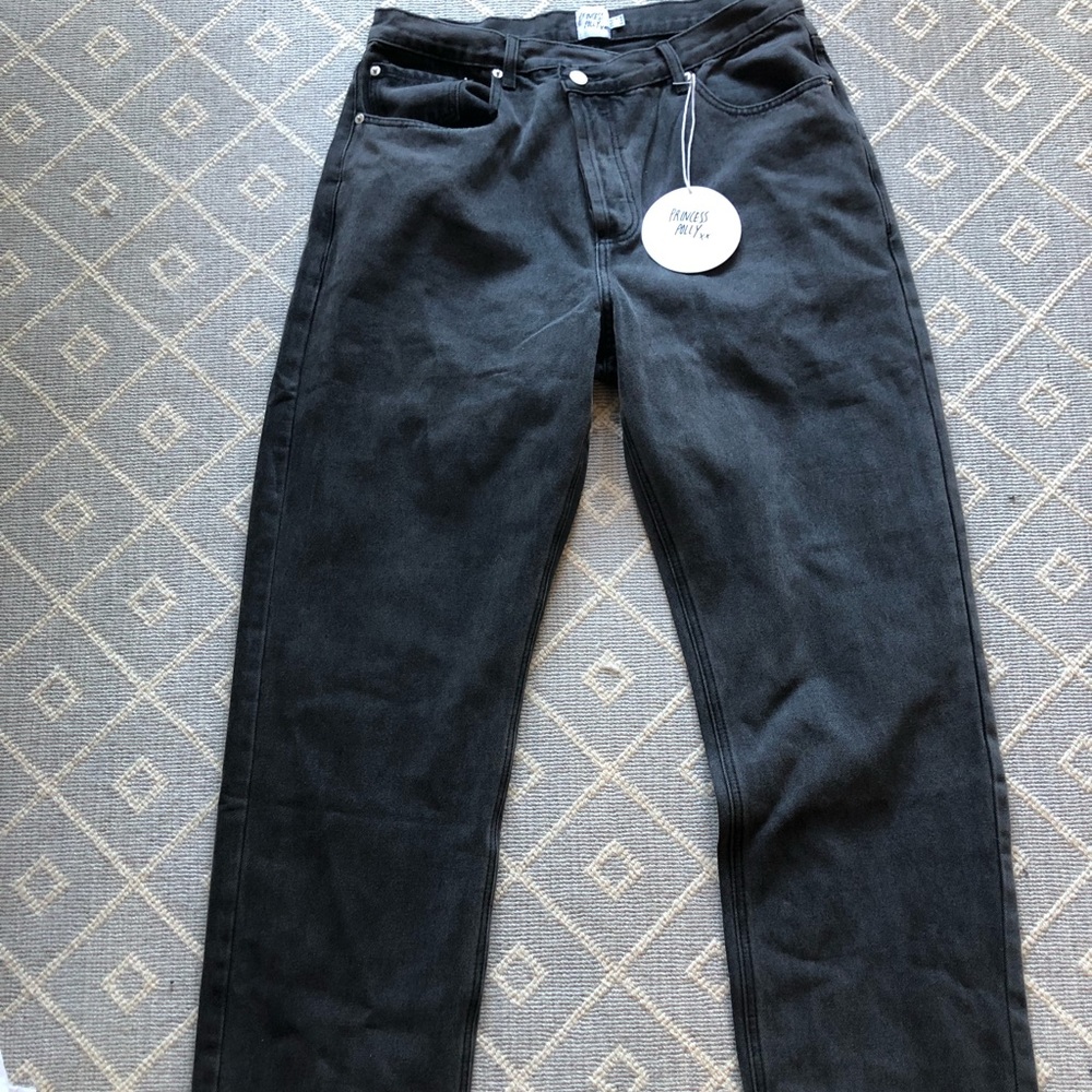 Princess Polly asymmetrical jeans